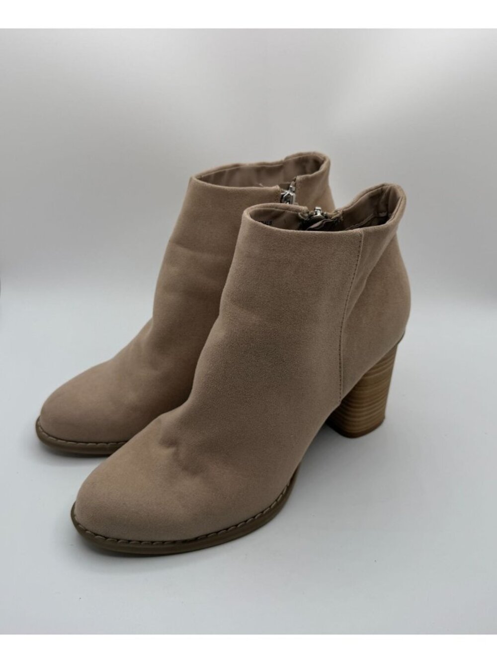 Dolce Vita Martey Ankle Boots Women Size 8M Beige Text Almond Toe